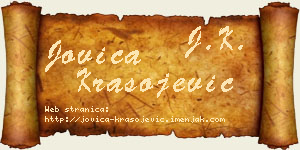 Jovica Krasojević vizit kartica